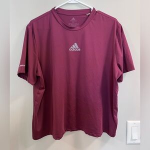 Adidas maroon women’s crop workout top size XL